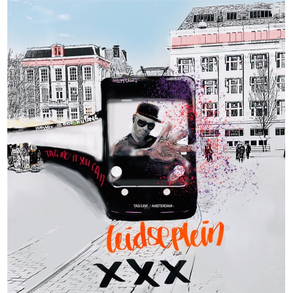 Leidseplein Graffiti Tram