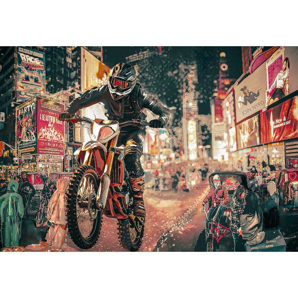 Times Square Dirt Bike Rebel